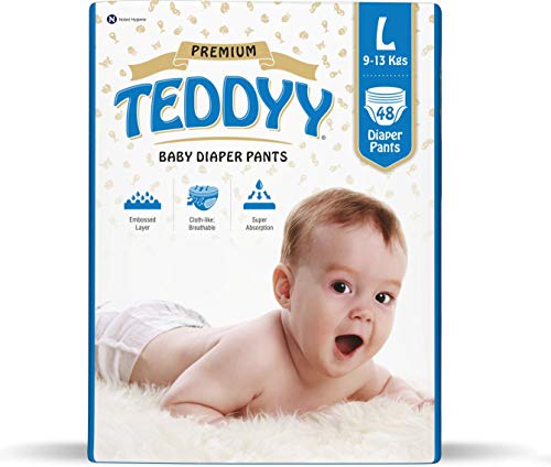 TEDDYY Baby Premium Large Diaper Pants 48 Count (Pack of 1)