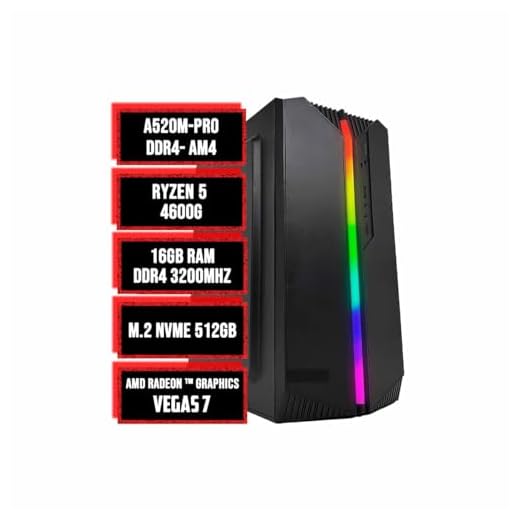 PC GAMER LIDER RYZEN 5 4600G, 16GB DDR4, NVME 512GB, AMD RADEON™ GRAPHICS VEGAS 7