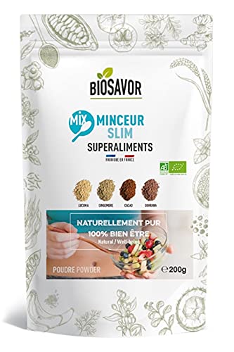 BIOSAVOR - Mix Minceur Bio en poudre 200g - Slimming powder mix - 100% Naturelle & Pure - Vegan et sans Gluten - Fabriqué en France Cover
