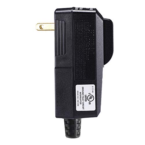 WELLONG GFCI Plug Replacement 2 Prong Electrical Cord End Male GFI