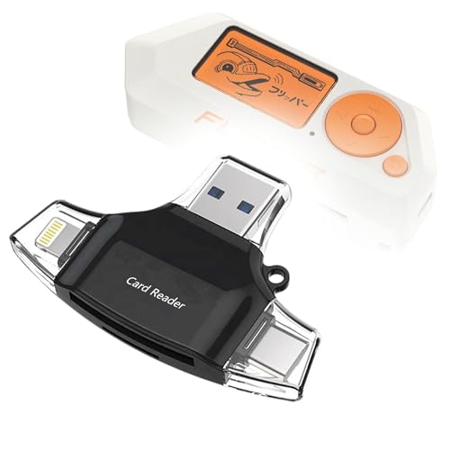 Image of BoxWave Smart Gadget Compatible with Flipper Zero - AllReader SD Card Reader, microSD Card Reader SD Compact USB - Jet Black