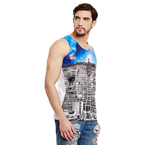 Buy wear your mind Men's Printed Vest (CSV003_5XL_Multicoloured at