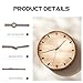 Uonlytech 5 Sets Clock Hands Clocks Wood Personality Black Walnut
