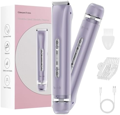 Bikini Trimmer Women, 2-in-1 Electric Shaver for Women, Painless ...