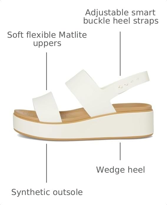 Image of Crocs Women's Brooklyn Low Wedge Sandals