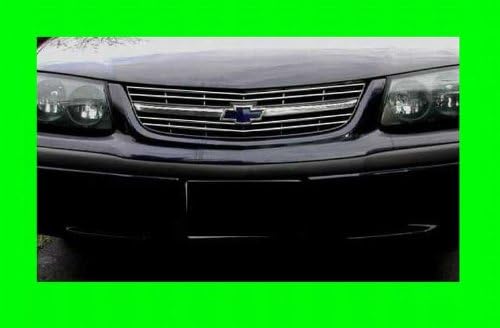 fits 2000-2005 Chevy Chevrolet Impala Chrome Grill Grille KIT 2001 2002 2003 2004 00 01 02 03 04 05 LS SS