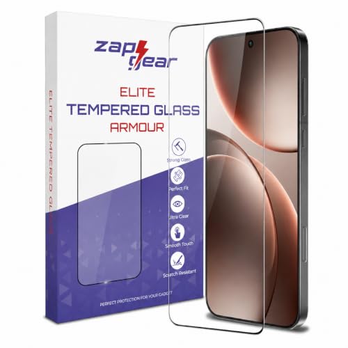 Image of Tempered Glass for Oppo Find X9 Pro and Oppo Reno 15 Pro (6.78 Inch) | Full Glue Edge to Edge Coverage | Optical In-Display Fingerprint Unlock | Bubble Free Installation