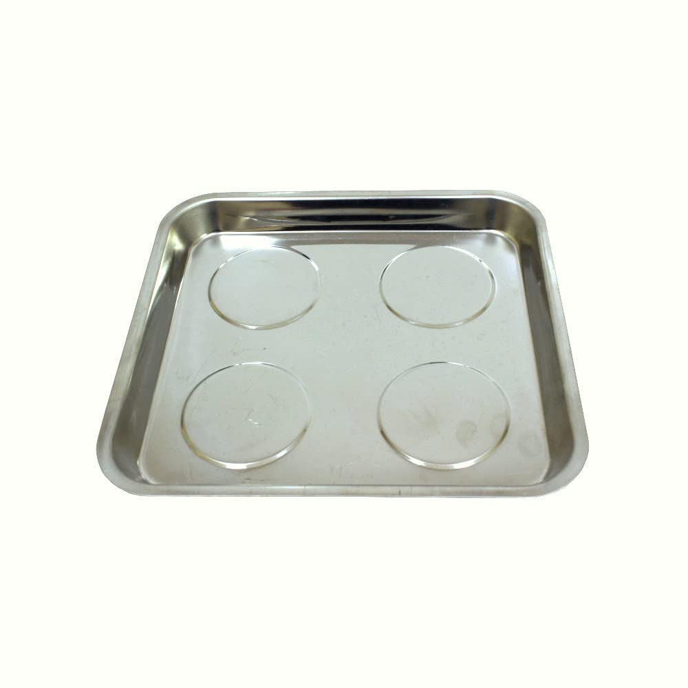 PML Magnetic Tray (TR -18) -Dimensions: 10.5 + 11.5 Inches/Depth: 1.125 Inches/Material: Stainless Steel/Color: Silver