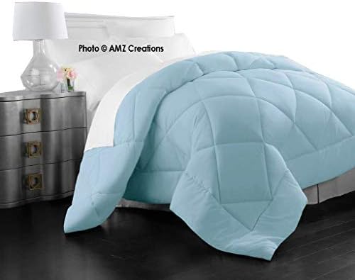 Microfibre 999 TC Reversible Comforter (Sky Blue_King)