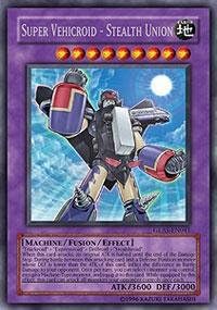 Yu-Gi-Oh! - Super Vehicroid - Stealth Union (GLAS-EN041) - Gladiators Assault - 1st Edition - Secret Rare