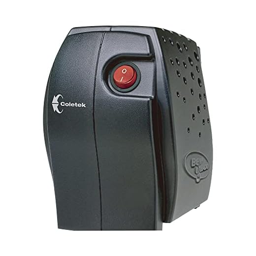 Coletek Estabilizador Bem Ligado Bivolt ES-500VA-BM Preto - 220V, Potência máxima de 500VA