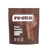 Rocka Nutrition Daily Protein veganes Proteinpulver | Pflanzliches Protein Pulver mit 21 g Protein pro Portion | Perfekt als Shake, im Porridge & zum Backen | 100% Geschmack (1 kg, Chocolate)