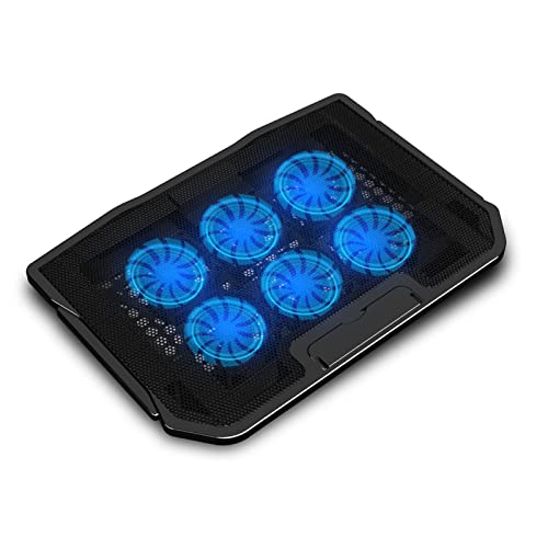 Base de enfriamiento para laptop con luz LED y doble USB miniatura 4