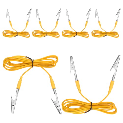 CIYODO - CIYODO 5pcs Anti-static Grounding Wire Clamp with Dual Alligator Clips and Terminal Lug Earth Cable for Electrical Appliance Static Protection and Reliable Earthing