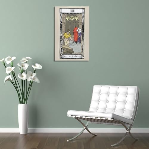 Poster moderne figure et pentacles JIDUHON, la solution décoration murale 20x30 cm