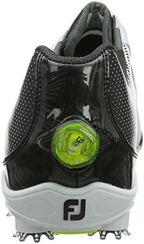 FootJoy Men's D.N.A. Helix Boa-Previous Season Style Golf Shoes White 9 M Black, US | Image 2