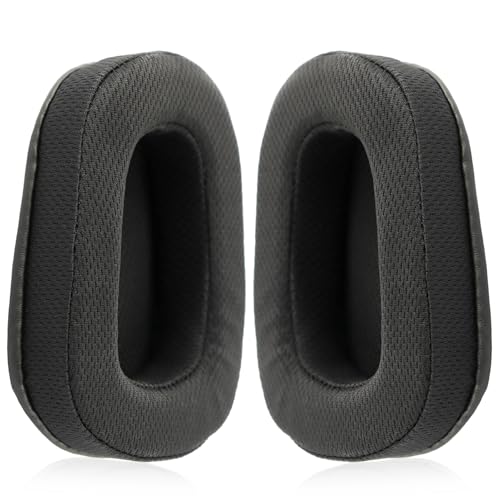 Faderr 1 Paar Ersatz-Ohrpolster für Logitech G633 G933 G935 Headset, weiche Ohrpolster aus Proteinleder und Memory-Schaum, Schwarz Faderr 1 Paar Ersatz-Ohrpolster für Logitech G633 G933 G935 Headset, weiche Ohrpolster aus Proteinleder und Memory-Schaum, Schwarz