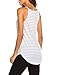 Sherosa Women's Casual Spaghetti Strap Floral Print Tank Tops Camis Shirt (S, Grey & White)