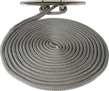 Sea-Dog Line 302112020GY-1 Premium Double Braided Nylon Dock Line - Gray, 1/2