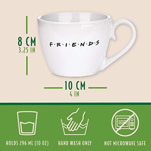 Friends Central Perk Cappuccino Mug, Ceramic Coffee Or Tea Cup, 296 Ml #TOP3