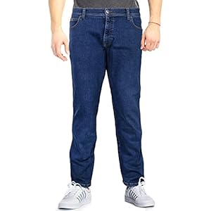 NY Threads Heren Straight Fit Stonewashed Denim Jeans