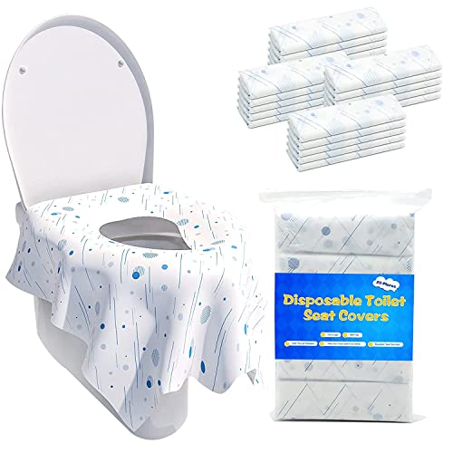 Toilet Seat Covers Disposable 20 Pack BABEnjoy - Extra Large - Disposable Toilet Seat Covers for Kids, Toddlers, Adults, Use for Potty Training, Public Bathroom, Airplane Toilet Seat Cover Spot Style