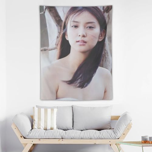 武井咲(58) タペストリー 布ポスター 女優写真 ベッドルーム リビング装飾 ウォールアート プリント 壁の絵 多機能壁掛 30"x40" [3]