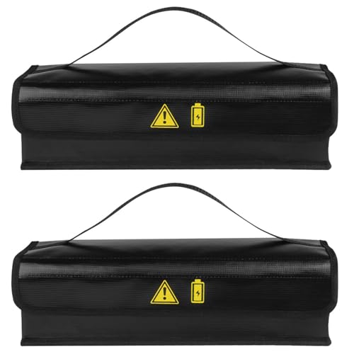 Sac de batterie lipo de grande capacité étanche boîte de charge ignifuge 2 pièces