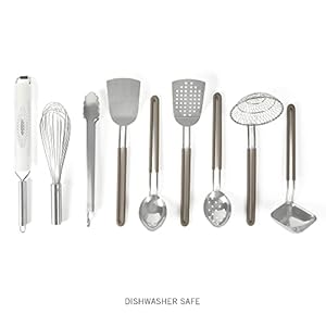 Martha Stewart 9-Piece Stainless Steel Prep & Serve Kitchen Gadget and Tool Set - Dishwasher Safe Martha Stewart 9 Piece Stainless Steel Prep Serve Kitchen Gadget and Tool Set Dishwasher Safe