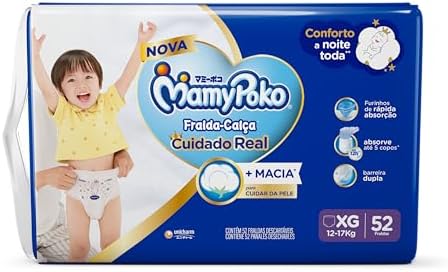 MamyPoko Fralda-Calça Premium Seca Xg 52 Unidades