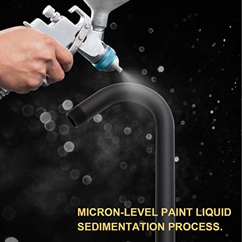 Offo Shower Head Extension Arm 10 Inch, Matte Black S Shaped Shower Arm With Flange High Rise Goose Neck Shower Arm Extension #TOP5