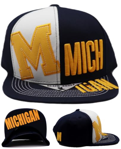 Gorra Snapback Basic Cap azul y amarilla miniatura 1