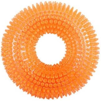 RvPaws Non-Toxic Squeaky Chewing Ring Soft Stab Balls - Cleaning Teeth Balls Latex Dog Chewing Toys Rubber Fetch Ring Toy (Large)-Color As Per Available (B0BNJ735TQ) Amazon Price History, Amazon Price Tracker