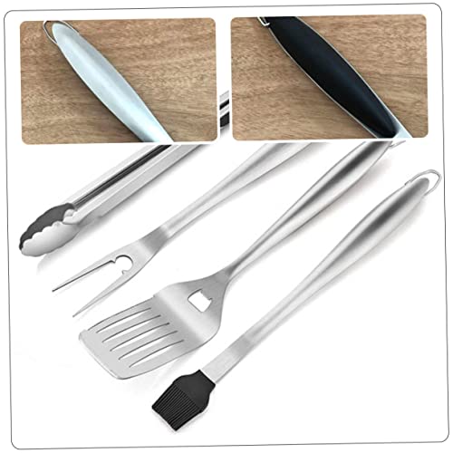 Set de utensilios para parrilla en acero inoxidable Levemolo miniatura 4