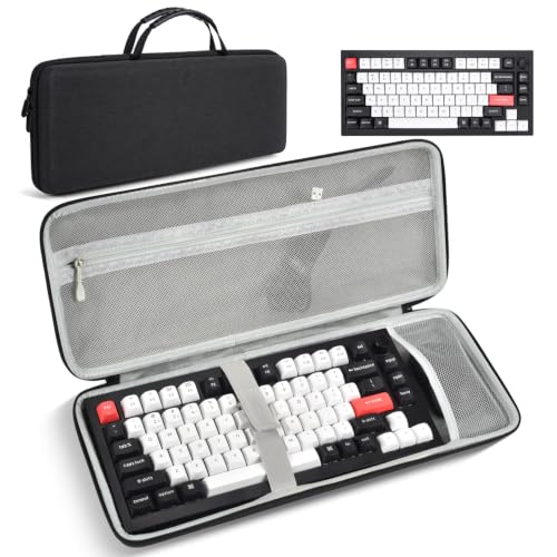 75% 84-Key Keyboard Case, Hard Travel Carrying Case Bag for Aula F75 Pro 75% Keyboard, Compatible...