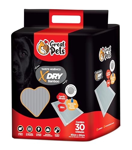 Tapete Higiênico X-dry Carvão Ativado Great Pets 30un