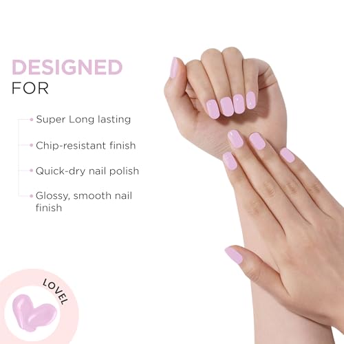 Image of Oshea Colors Glossy & Chip Resistant Nail Polish | Long Lasting Nail Enamel with Metallic Shine & Flawless Finish 98- Lovel 10ml