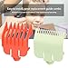 Professional Hair Clipper Guards Guides, 2Pcs 1.5mm 4.5mm Cutting Guides Hair Guards Combs Replacement Hair Trimmer Supply for Hair Clippers Trimmers Attachment (red and green)