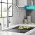 KRAUS Oletto Modern Industrial Pull-Down Single Handle Kitchen Faucet in Spot Free Stainless Steel, KPF-2654SFS