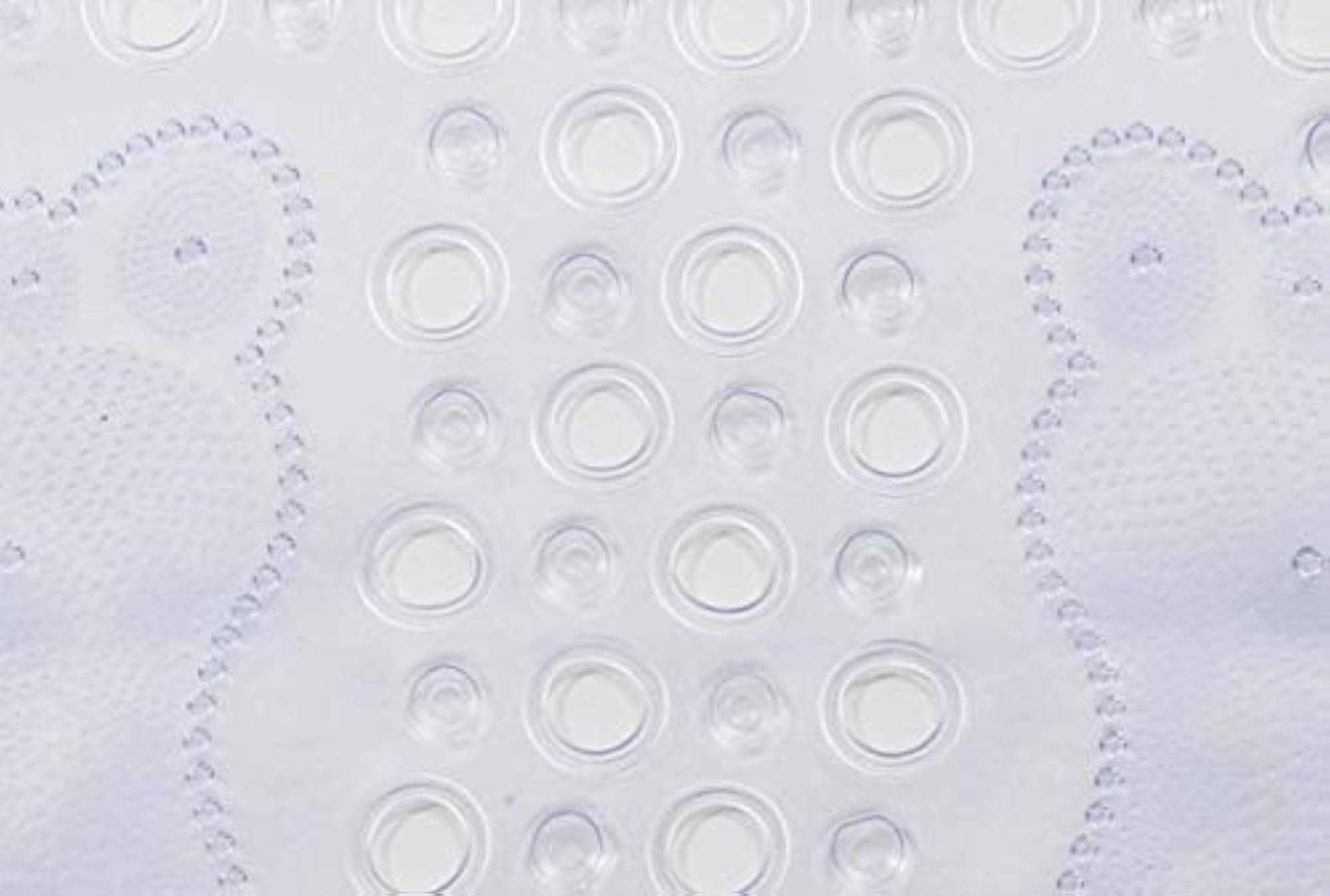 Shower Mat Solid White Antiskid Combo of 2