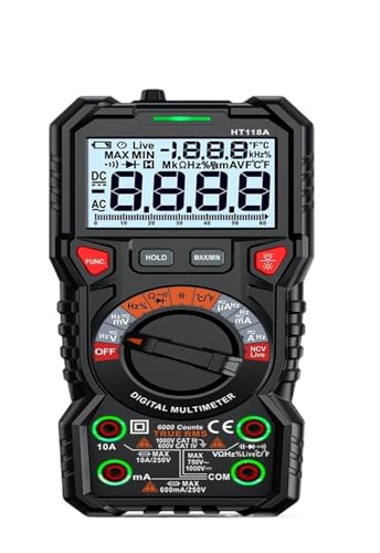 Multimètre numérique HT118 avec testeur automatique de tension AC DC