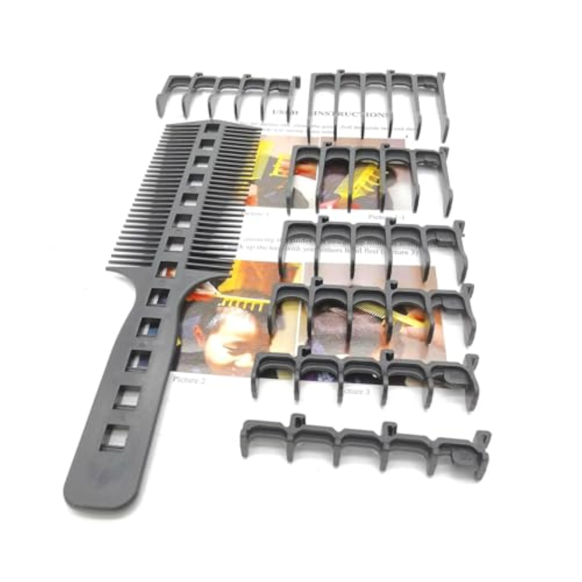 8Pcs DIY Home Hair Cutting Comb Set