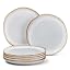 Gilded Alabaster Salad Plates