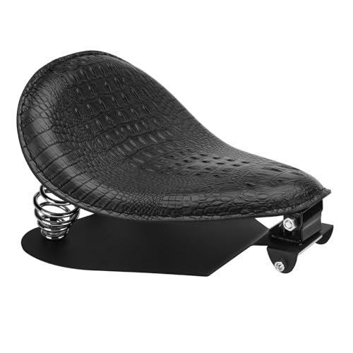 LKV Motorcycle Solo Driver Seat with Seatbase Mounting Hardware Kit Custom Chopper Bobber Seats Universal Fit for Harley Davidson Sportster XL 1200 883 48