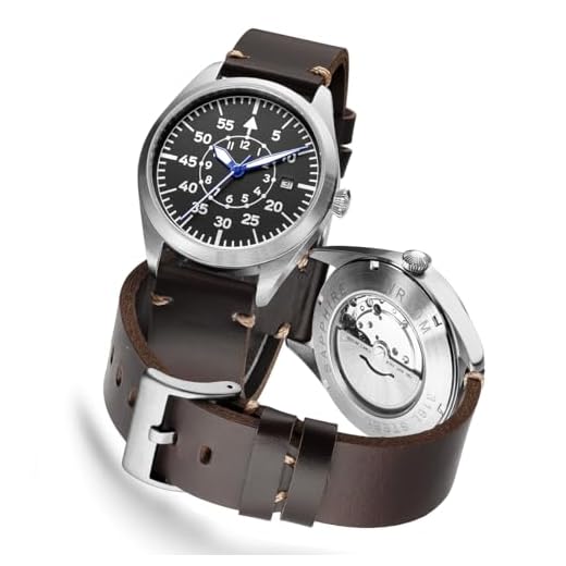 Relógio de piloto Aviador mecânico Automático Reloj Flieger 50m Mergulho Tipo B Relógio de pulso Relógios mecânicos Reloj Piloto Aviador Fliegheruhr B-Uhr