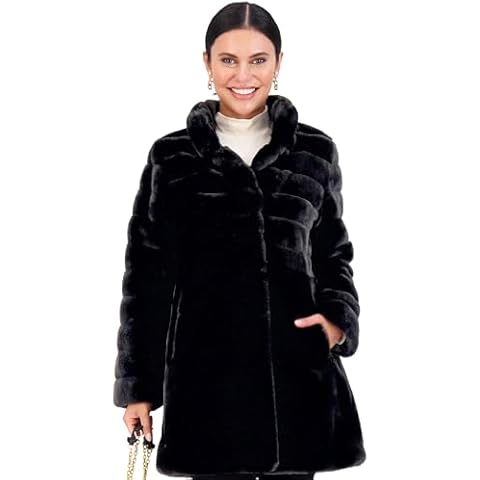 Jones NY Long Faux Fur Coat - XL Cover