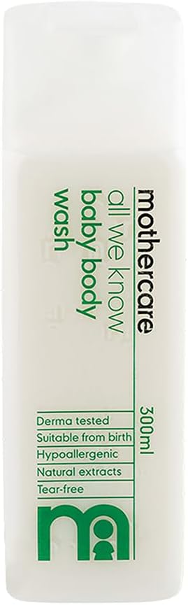 Unisex Hypoallergenic Baby Body Wash - White