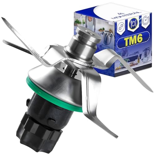 MONTERAL Satz Messer für Thermomix TM6 mit Dichtungsring - Ersatzmesser ist Hergestellt aus Rostfreiem Stahl für Vorwerk Küchenmaschine - Garantie 10 Jahre