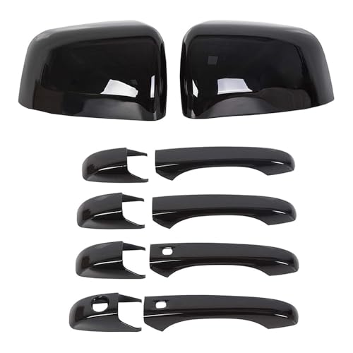 Poignée de porte pour Jeep Grand Cherokee Durango 2011-2020 ABS noir