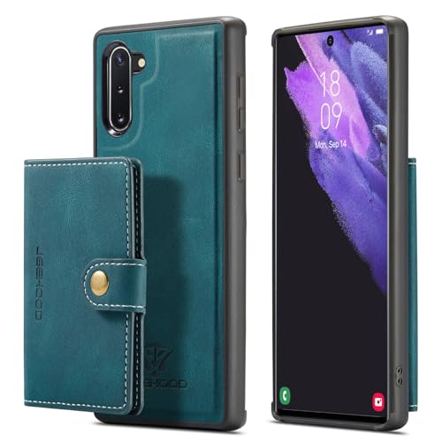 Coque antichoc Galaxy Note 10 étui portefeuille 2 en 1 avec béquille intégrée